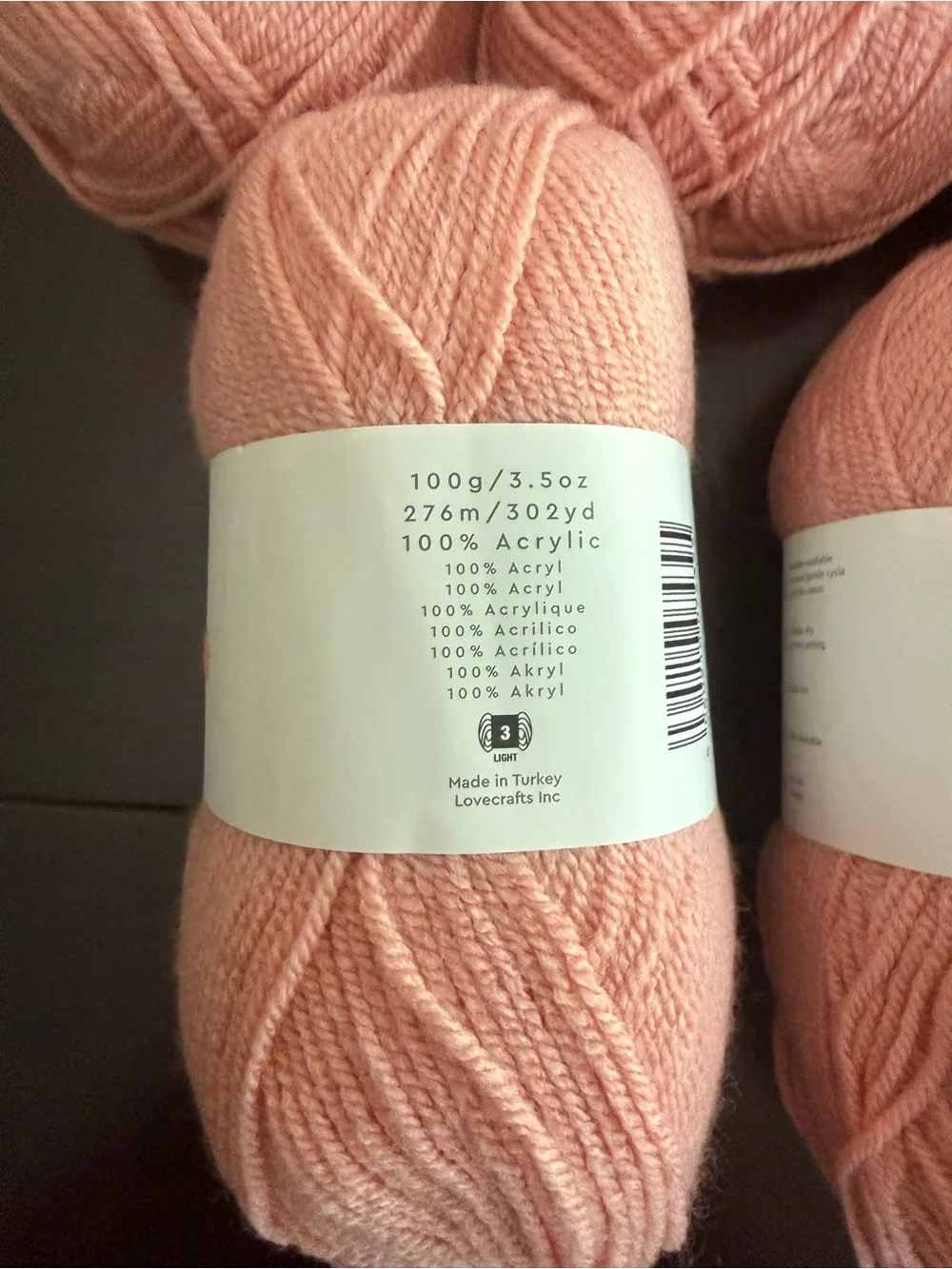 Paintbox Blush Pink Yarn - 5 Skeins
